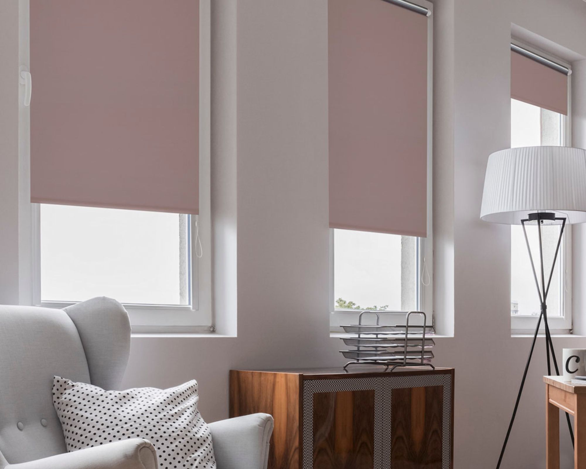 Jaluzele Rulou &icirc;ntr-un interior modern
